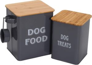 22lb Air Tight Dog Food Container Airtight Pet Treat Rice Bin Dry Food  Storage Moisture Proof Puppy Food Bin With Locking Lid
