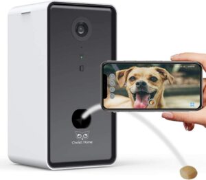 SKYMEE Petalk AI II Dog Camera Automatic Treat Dispenser, WiFi Full HD Pet  Camera with 180 Pan Full-Room View,Night Vision,Two Way Audio for Dogs and  Cats,Compatible with Alexa (2.4G WiFi Only)